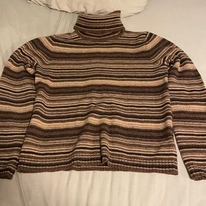 Fun Strip turtle neck sweater